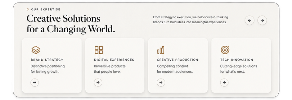 Services and expertise section